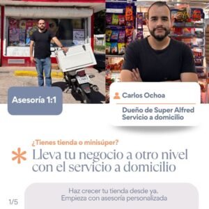 Consultoría 1 a 1 – Servicio a domicilio para tiendas de abarrotes