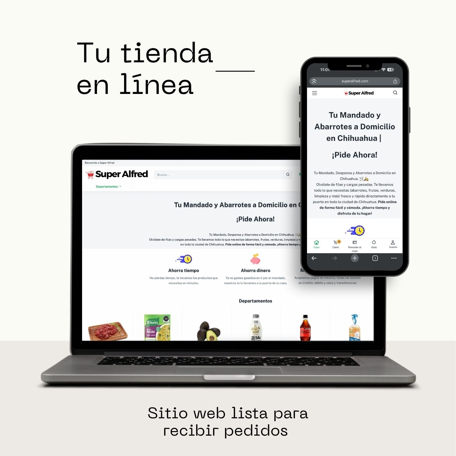 🖥️ Sitio web lista para recibir pedidos (100% adaptada)